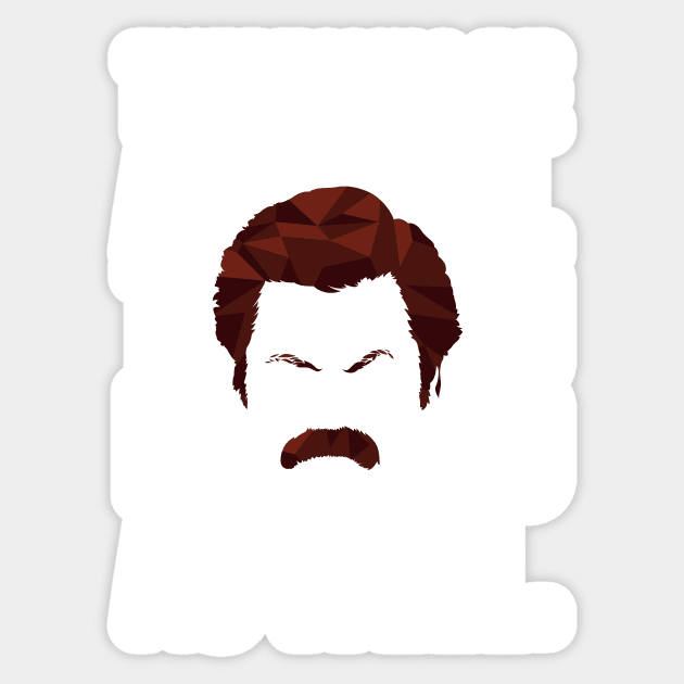 Ron Swanson There Will Be Alcohol There Sticker by polliadesign